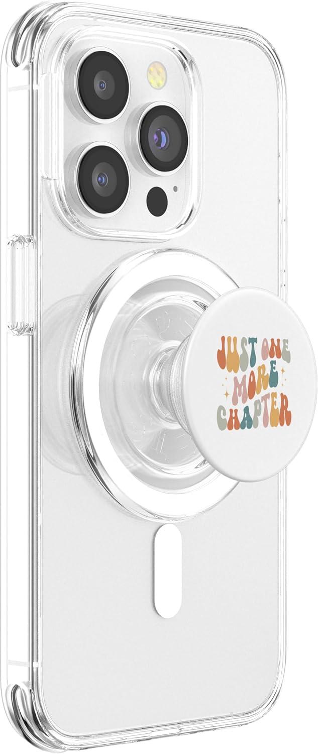 imageJust One More Chapter vintage lover book reader PopSockets Adhesive PopGripMagnetic PopGrip