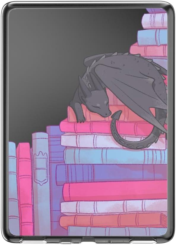 imagePopSockets Kindle Paperwhite 2021 Case 11th Gen 68 amp Signature Edition Slim Protective Cover with Builtin MagSafeCompatible Ring for MagSafe PopGrip EReader Accessory Curled Up