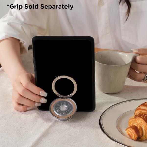 imagePopSockets Kindle Paperwhite 2021 Case 11th Gen 68 amp Signature Edition Slim Protective Cover with Builtin MagSafeCompatible Ring for MagSafe PopGrip EReader Accessory Black Translucent