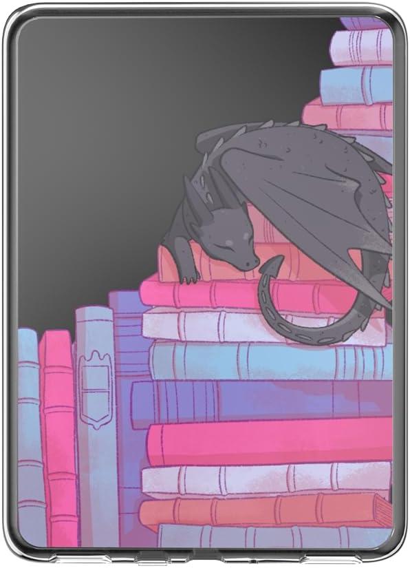 imagePopSockets Kindle Paperwhite Case 12th Gen 7 202425 Signature Edition amp Colorsoft Slim Protective Cover with Builtin MagSafe Ring for MagSafe PopGrip EReader Accessory Curled Up