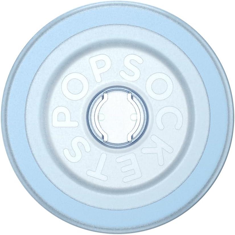 imagePopSockets MagSafe Grip Base Works with Swappable PopSockets Tops Top Sold Separately Magnetic Base for iPhone MagSafe Cases amp Phones Translucent Ice Blue