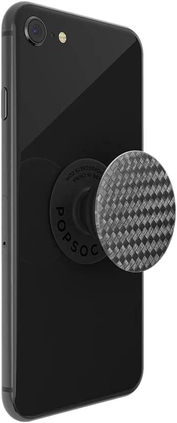 imagePopSockets Phone Grip for MagSafe with Kickstand Magnetic Stand Swappable Top Secure Hold for iPhone MagSafe Cases Phone amp Tablet Grip Curvers StateCarbonite Weave