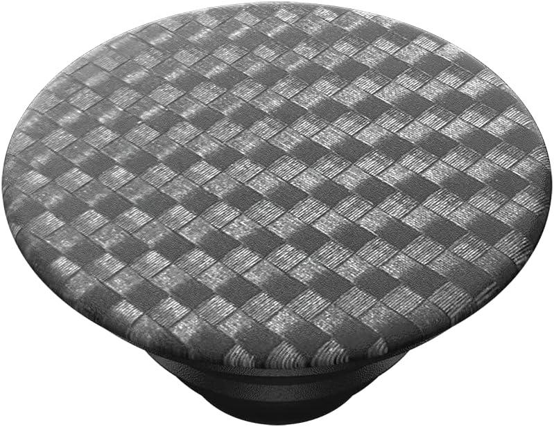 imagePopSockets Phone Grip for MagSafe with Kickstand Magnetic Stand Swappable Top Secure Hold for iPhone MagSafe Cases Phone amp Tablet Grip Curvers StateCarbonite Weave