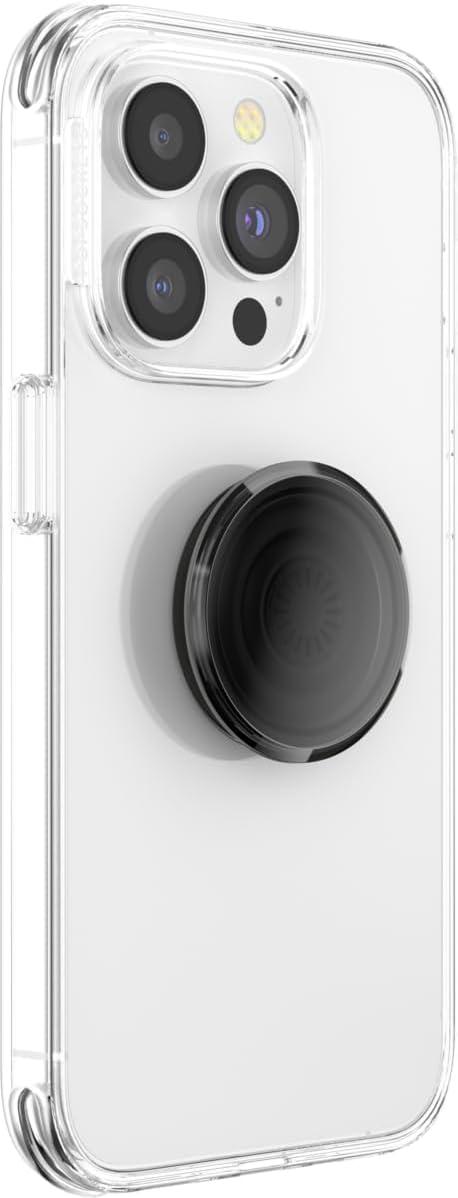 imagePopSockets Phone Grip for MagSafe with Kickstand Magnetic Stand Swappable Top Secure Hold for iPhone MagSafe Cases Phone amp Tablet Grip Curvers StateBlack Smoke