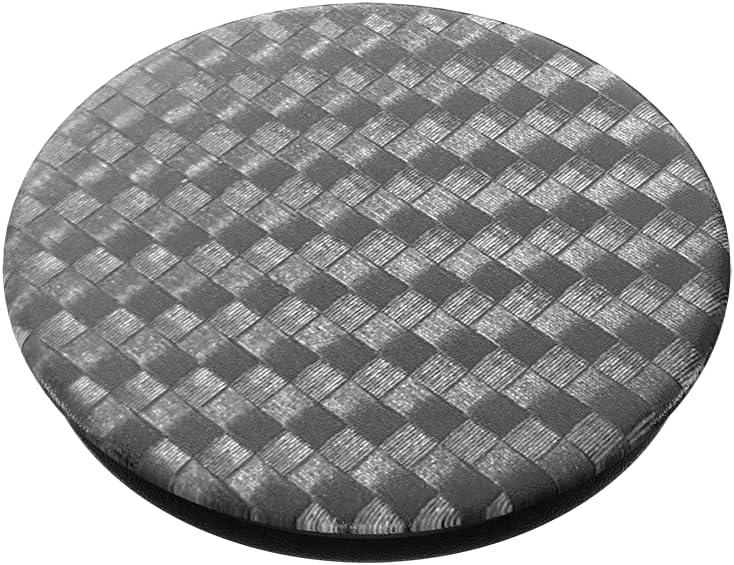 imagePopSockets Phone Grip for MagSafe with Kickstand Magnetic Stand Swappable Top Secure Hold for iPhone MagSafe Cases Phone amp Tablet Grip Curvers StateCarbonite Weave