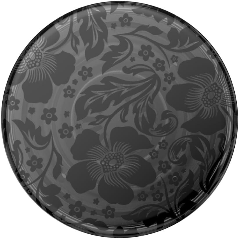 imagePopSockets Phone Grip for MagSafe with Kickstand Magnetic Stand Swappable Top Secure Hold for iPhone MagSafe Cases Phone amp Tablet Grip Curvers StateBlack Lace