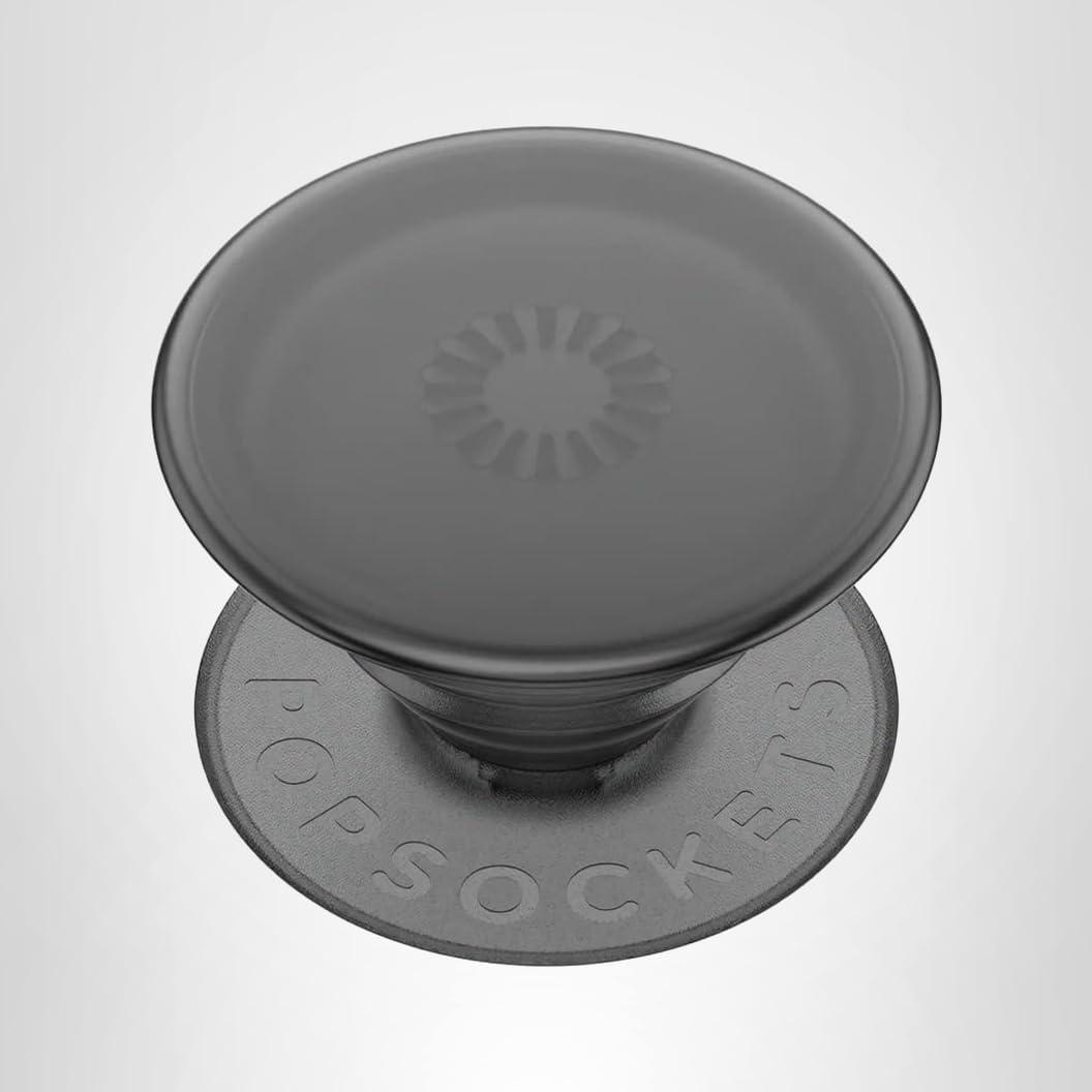 imagePopSockets Phone Grip for MagSafe with Kickstand Magnetic Stand Swappable Top Secure Hold for iPhone MagSafe Cases Phone amp Tablet Grip Curvers StateClear Black