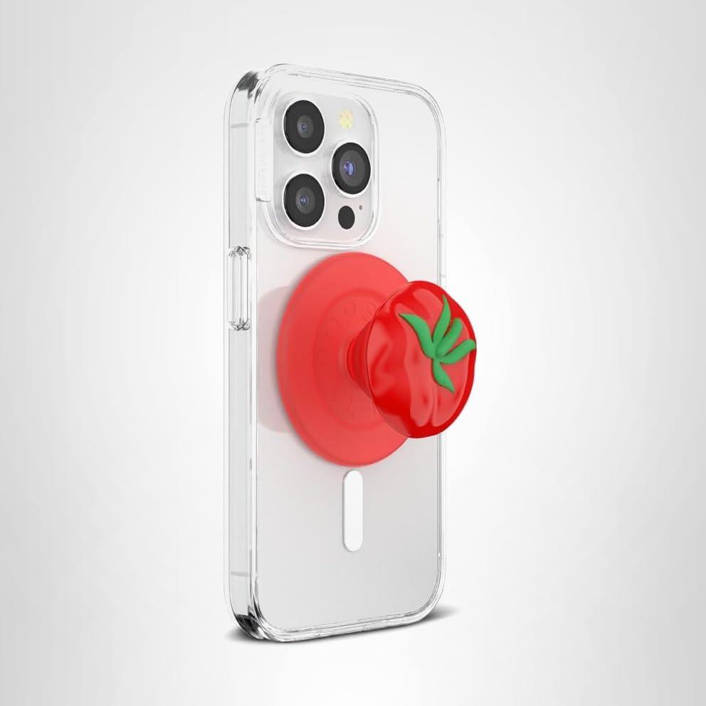 imagePopSockets Phone Grip for MagSafe with Kickstand Magnetic Stand Swappable Top Secure Hold for iPhone MagSafe Cases Phone amp Tablet Grip PomodoroPopOut Pomodoro
