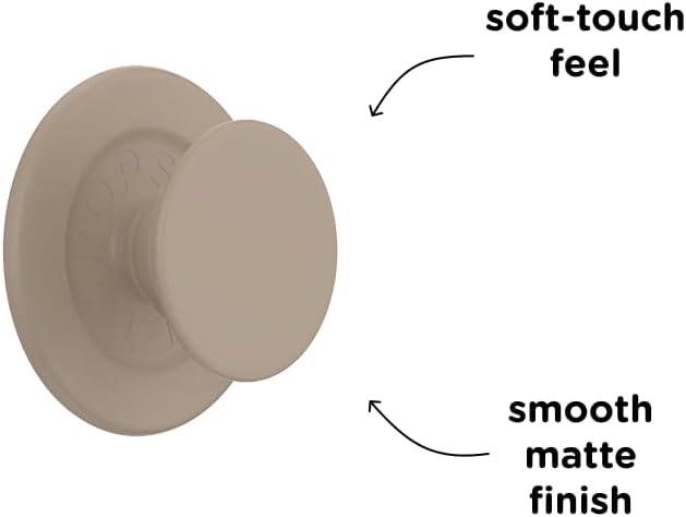 imagePopSockets Phone Grip for MagSafe with Kickstand Magnetic Stand Swappable Top Secure Hold for iPhone MagSafe Cases Phone amp Tablet Grip Cute PopSockets Curves LatteSoft Touch Latte