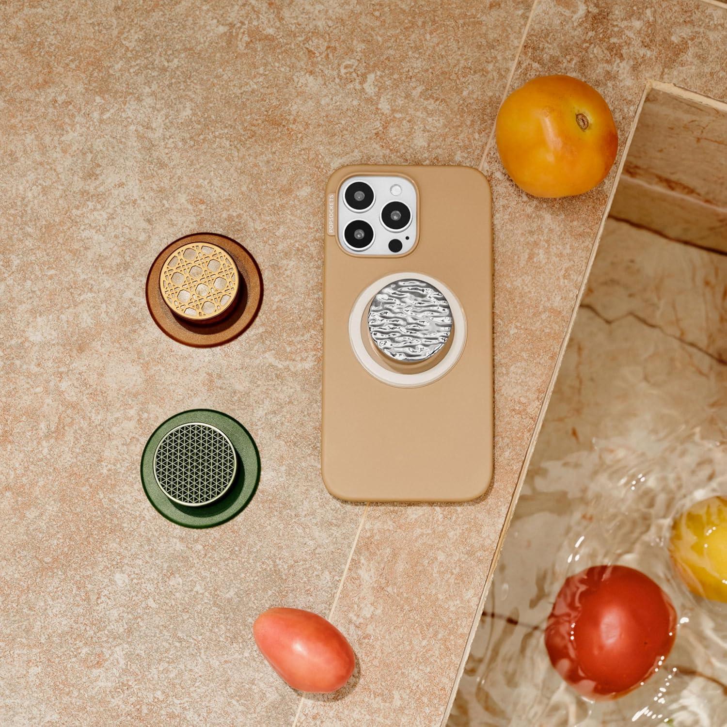 imagePopSockets Phone Grip for MagSafe with Kickstand Magnetic Stand Swappable Top Secure Hold for iPhone MagSafe Cases Phone amp Tablet Grip Cute PopSockets Curves LatteRaising Cane