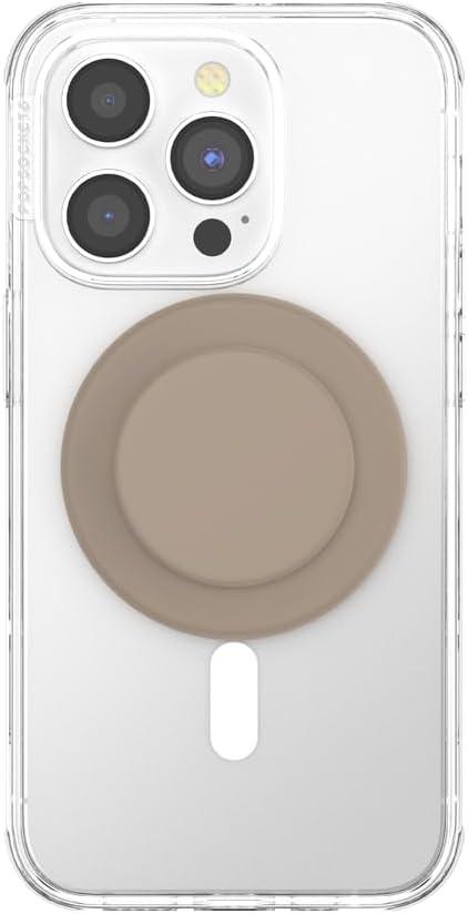imagePopSockets Phone Grip for MagSafe with Kickstand Magnetic Stand Swappable Top Secure Hold for iPhone MagSafe Cases Phone amp Tablet Grip Cute PopSockets Curves LatteSoft Touch Latte