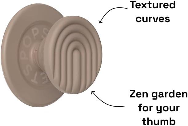 imagePopSockets Phone Grip for MagSafe with Kickstand Magnetic Stand Swappable Top Secure Hold for iPhone MagSafe Cases Phone amp Tablet Grip Cute PopSockets Curves LatteLatte