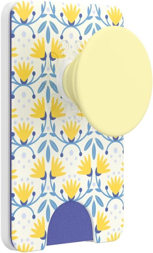 imagePopSockets Phone Wallet with Expanding Grip Phone Card Holder Wireless Charging Compatible Wallet Compatible with MagSafe Farmers MarketTea Towel