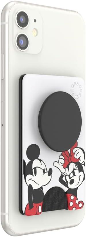 imagePopSockets Phone Wallet with Expanding Kickstand Phone Card Holder Disney Mickey Mouse and Minnie MouseMickey Minnie