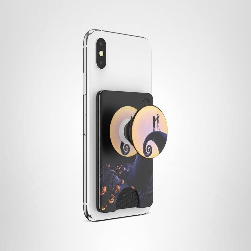 imagePopSockets Phone Wallet with Expanding Kickstand Phone Card Holder Disney Mickey Mouse and Minnie MouseNightmare