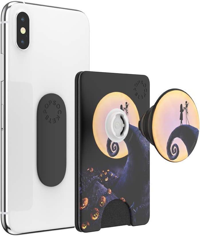 imagePopSockets Phone Wallet with Expanding Kickstand Phone Card Holder Disney Mickey Mouse and Minnie MouseNightmare
