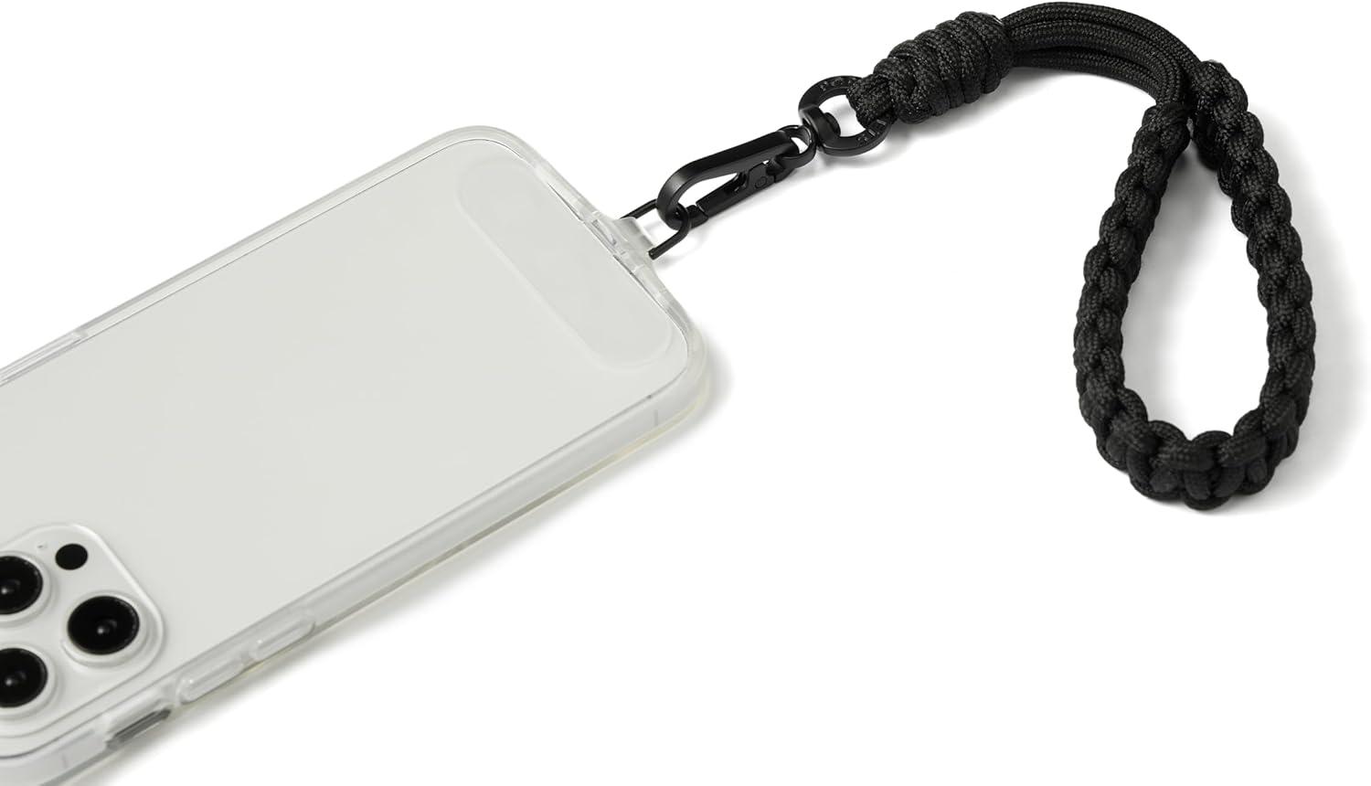 imagePopSockets Wristlet Phone Strap Wrist Strap for Phone Device Holder BlackCobra Black