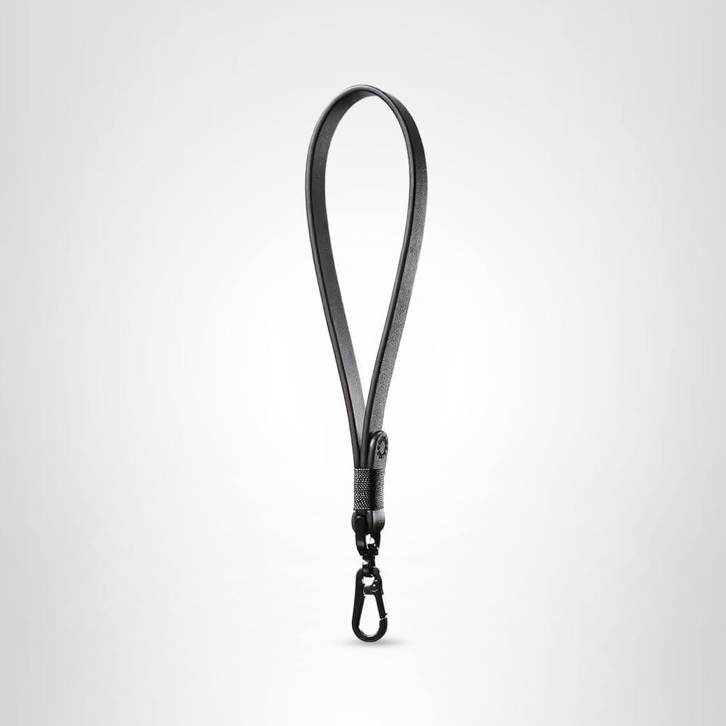 imagePopSockets Wristlet Phone Strap Wrist Strap for Phone Device Holder BlackPleather Black