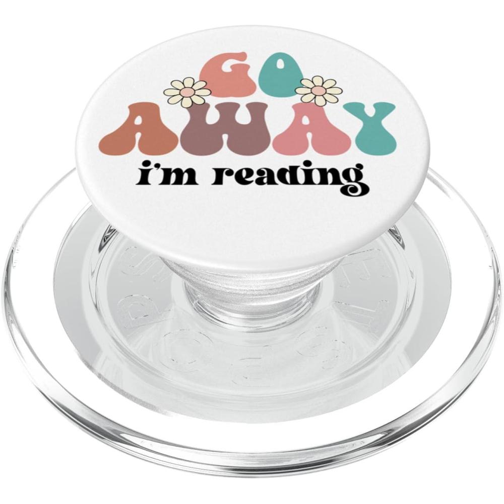 imageGo Away Im Reading Book Booktrovert Im Reading Books Lover PopSockets PopGrip for MagSafeMagnetic PopGrip