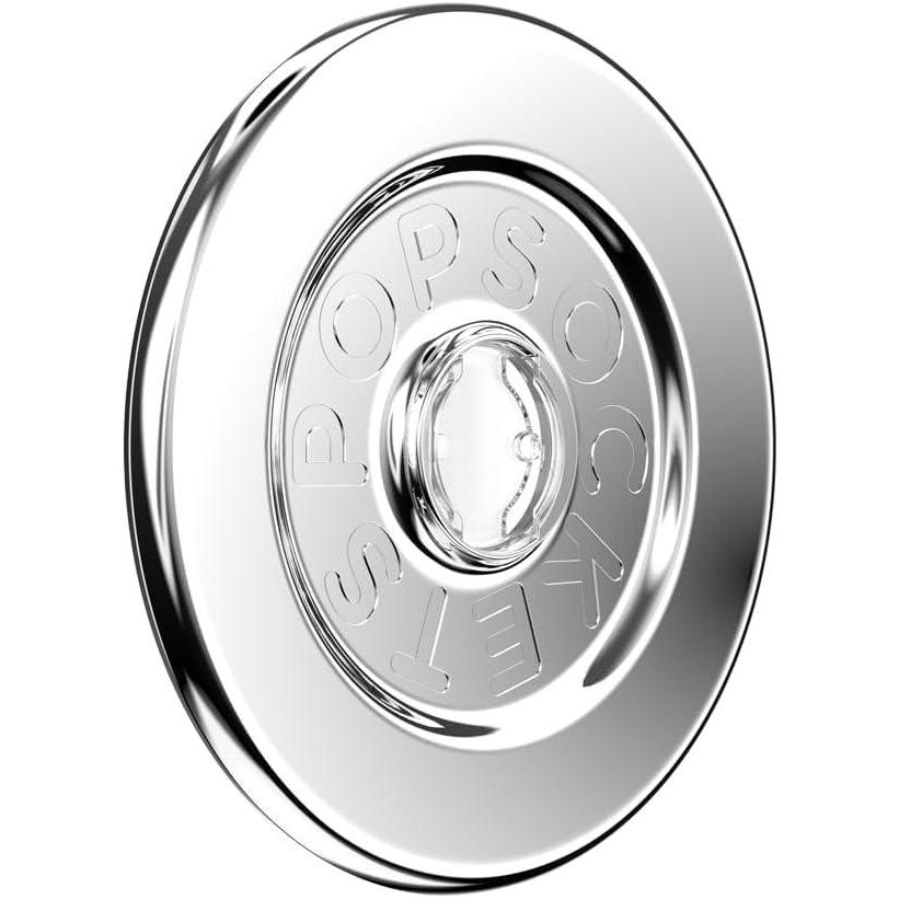 imagePopSockets MagSafe Grip Base Works with Swappable PopSockets Tops Top Sold Separately Magnetic Base for iPhone MagSafe Cases amp Phones Silver