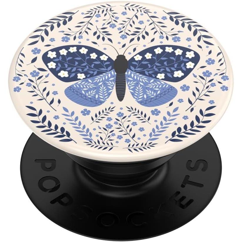 imagePopSockets Phone Grip with Expanding Kickstand Adhesive Grip  Sleepy FrogBoho Butterfly