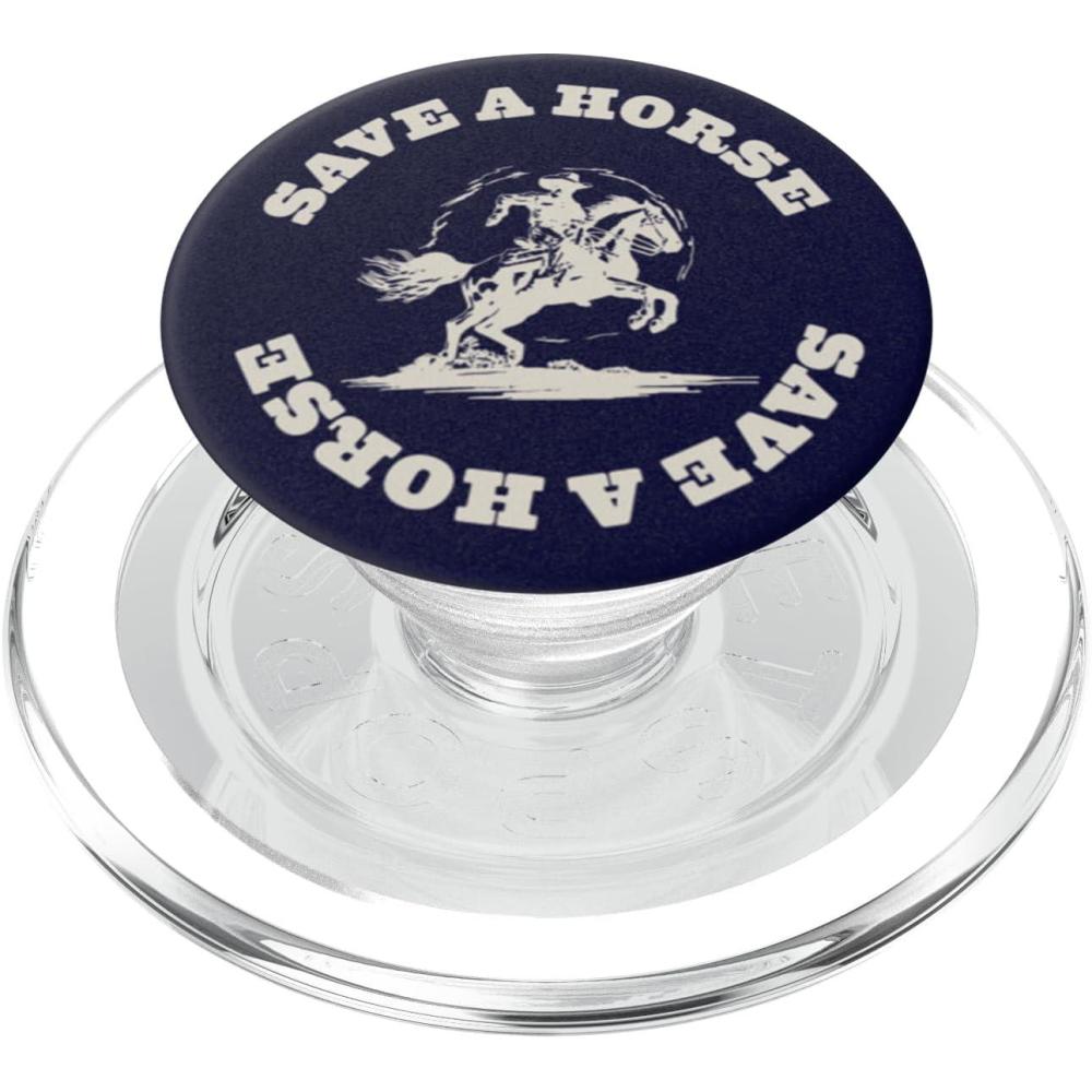 imagePopSockets Phone Grip with Expanding Kickstand Save A Horse PopSockets PopWallet for MagSafeMagnetic PopGrip