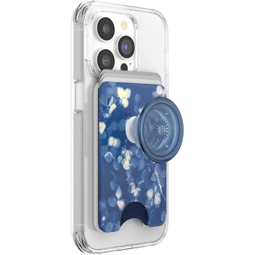 imagePopSockets Phone Wallet with Expanding Grip Phone Card Holder Wireless Charging Compatible Wallet Compatible with MagSafe  Farmers MarketPhantom Aspen