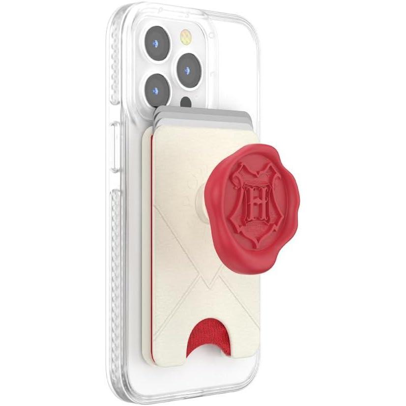 imagePopSockets Phone Wallet with Expanding Kickstand Phone Card Holder Hagwarts LetterHogwarts V1