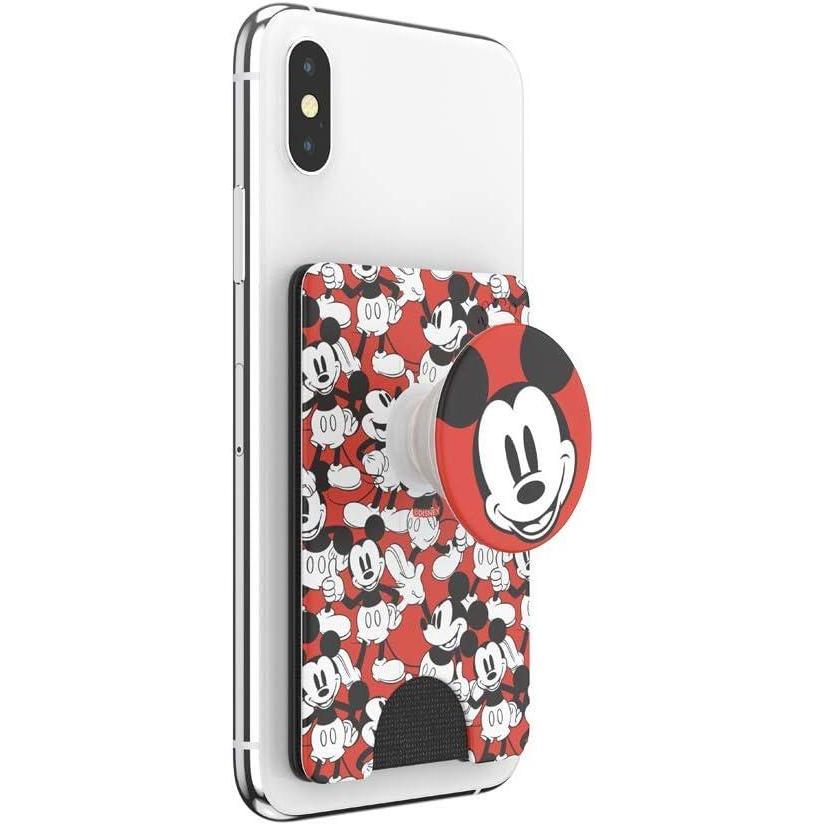 imagePopSockets Phone Wallet with Expanding Kickstand Phone Card Holder Disney  Mickey Mouse and Minnie MouseClassic