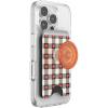 imagePopSockets Phone Wallet with Expanding Grip Phone Card Holder Wireless Charging Compatible Wallet Compatible with MagSafe  Heartbreaker Gingham
