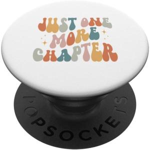 Just One More Chapter vintage lover book reader PopSockets Adhesive PopGrip(Adhesive PopGrip)