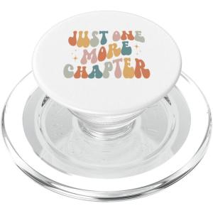 Just One More Chapter vintage lover book reader PopSockets Adhesive PopGrip(Magnetic PopGrip)