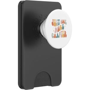 Just One More Chapter vintage lover book reader PopSockets Adhesive PopGrip(Magnetic PopWallet)