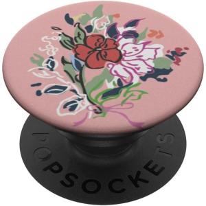 PopSockets Floral Phone Grip & Stand – Pink Bouquet PopSockets PopWallet for MagSafe(Adhesive PopGrip)