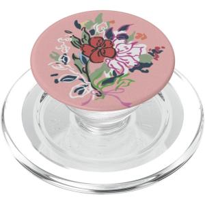 PopSockets Floral Phone Grip & Stand – Pink Bouquet PopSockets PopWallet for MagSafe(Magnetic PopGrip)