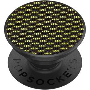 PopSockets Phone Grip for MagSafe with Kickstand, Magnetic Stand, Swappable Top, Secure Hold for iPhone MagSafe Cases, Phone & Tablet Grip – Enamel Heart of Gold(Mesh Neon Green)