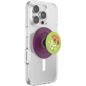 PopSockets Phone Grip for MagSafe with Kickstand, Magnetic Stand, Swappable Top, Secure Hold for iPhone MagSafe Cases, Phone & Tablet Grip – The Fox in The Hare