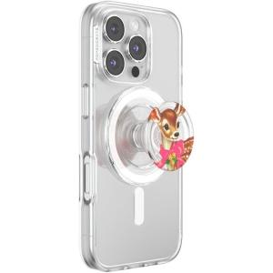 PopSockets Phone Grip for MagSafe with Kickstand, Magnetic Stand, Swappable Top, Secure Hold for iPhone MagSafe Cases, Phone & Tablet Grip(Doe)