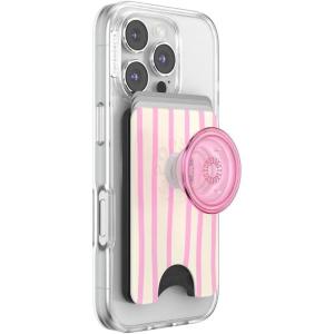 PopSockets Phone Wallet with Expanding Grip, Phone Card Holder, Wireless Charging Compatible, Wallet Compatible with MagSafe – Farmer’s Market(Strawberry Lemonade)