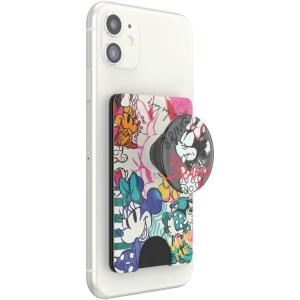PopSockets Phone Wallet with Expanding Kickstand, Phone Card Holder, Disney – Mickey Mouse and Minnie Mouse(Sketch Minnie)