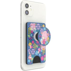 PopSockets Phone Wallet with Expanding Phone Grip, Phone Card Holder, Pokemon – Chansey Wonderland(Chansey)