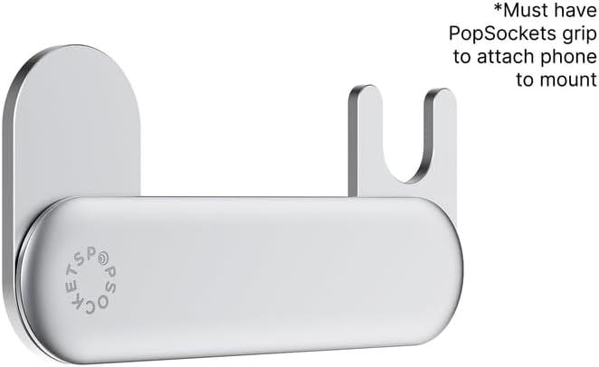 imagePopSockets Laptop Mount for Phone Grip Phone Mount Device Holder for Laptop BlackSilver