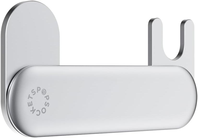 imagePopSockets Laptop Mount for Phone Grip Phone Mount Device Holder for Laptop BlackSilver