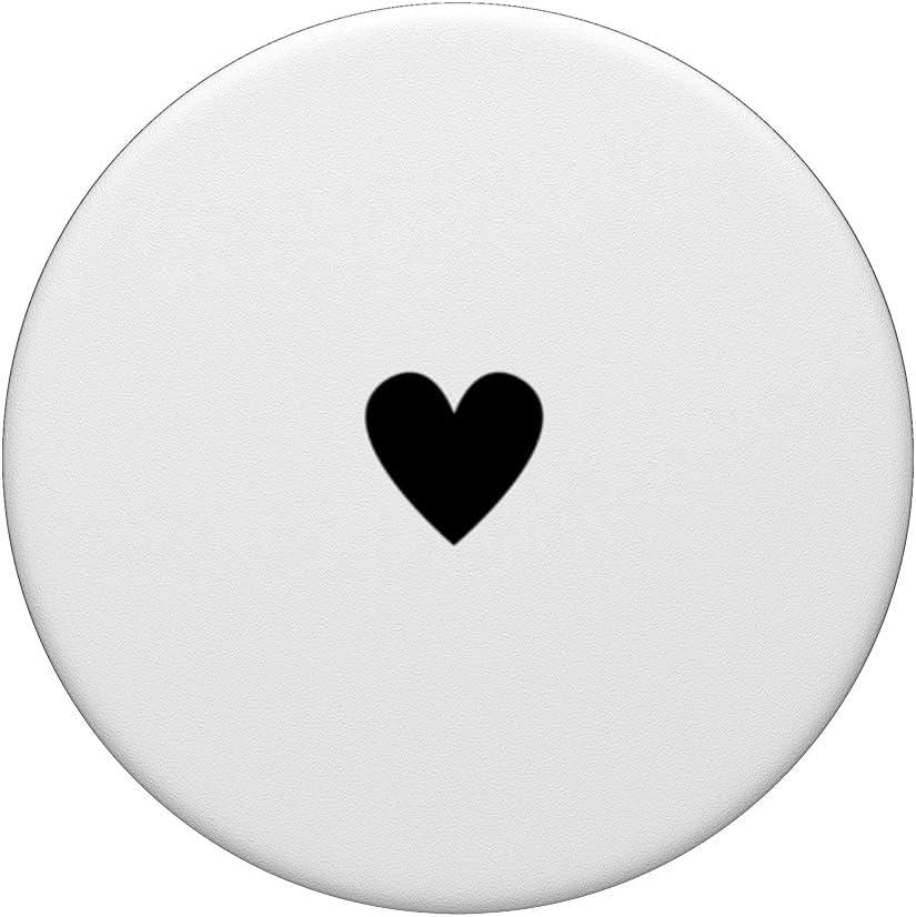 imagePopSockets Phone Grip Heart PopSocket BampW Heart PopSockets PopGrip for MagSafeAdhesive PopGrip