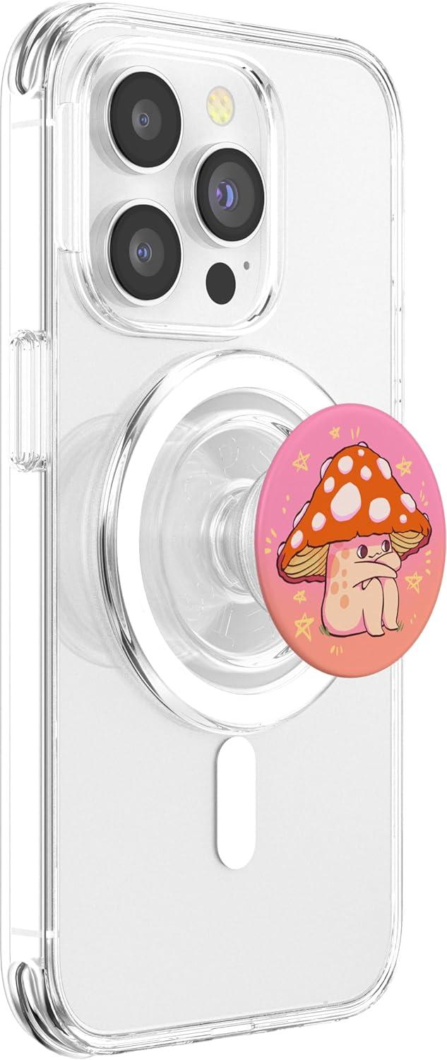 imagePopSockets Phone Grip Mushroom PopSocket Sitting Shroomie PopSockets Adhesive PopGripMagnetic PopGrip