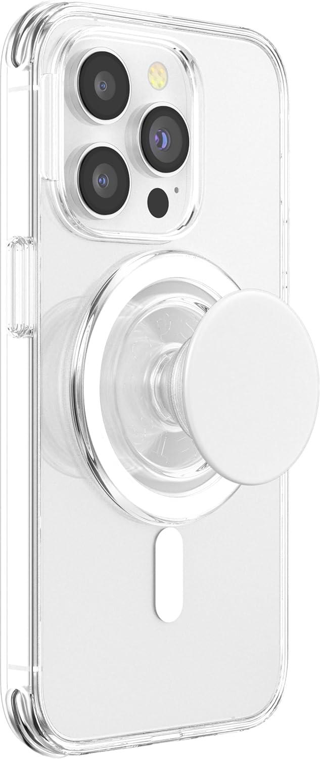 imagePopSockets Phone Grip with Expanding Kickstand White PopSockets PopGrip for MagSafeMagnetic PopGrip