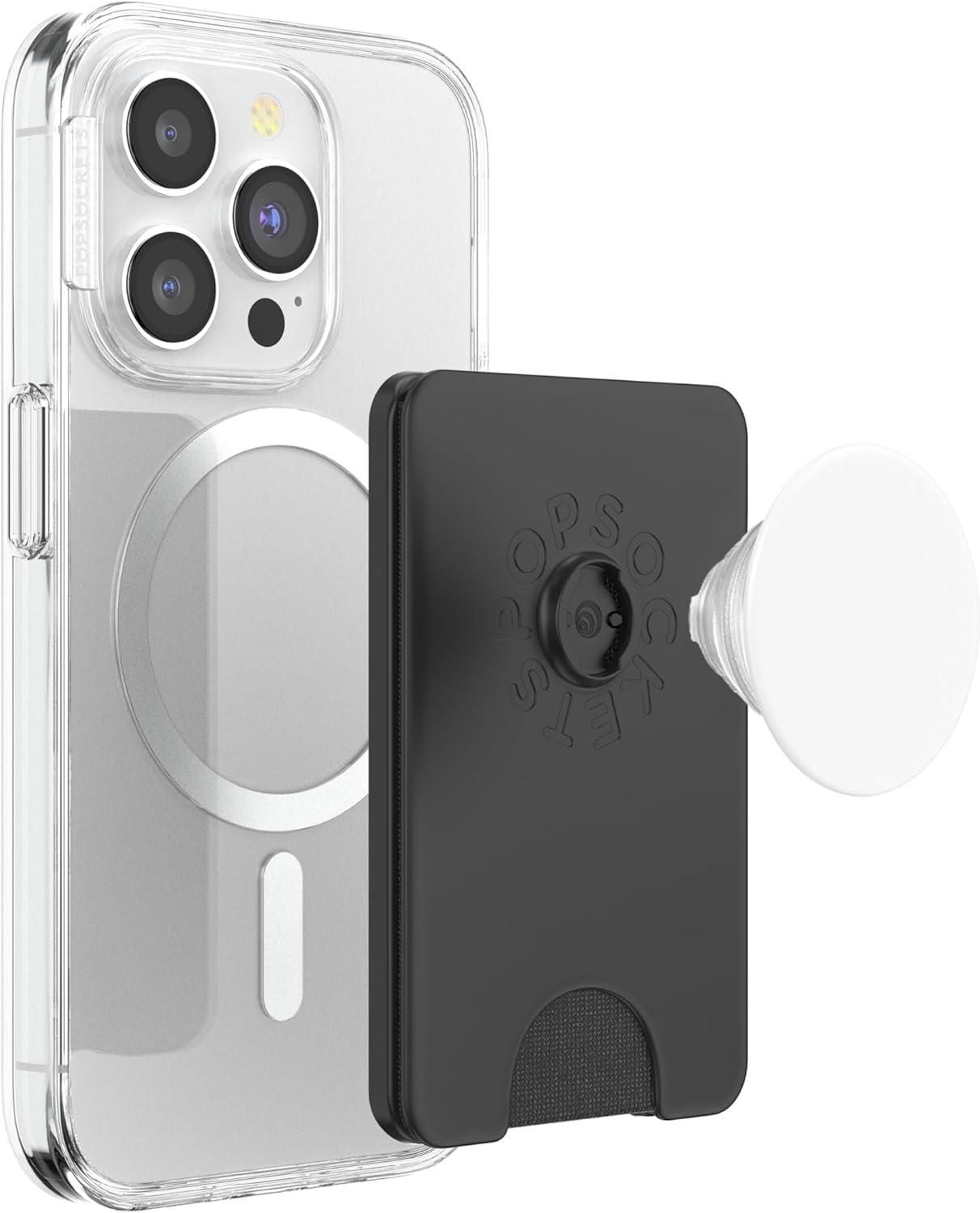 imagePopSockets Phone Grip with Expanding Kickstand White PopSockets PopGrip for MagSafeMagnetic PopWallet