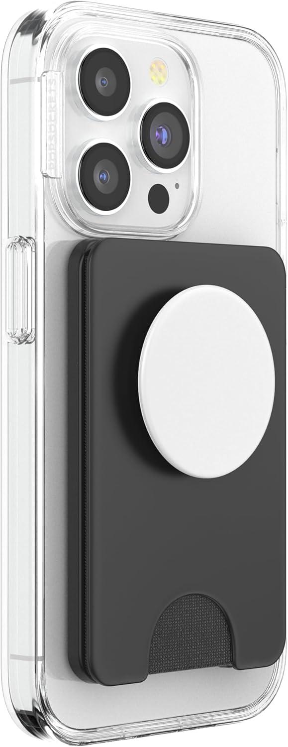 imagePopSockets Phone Grip with Expanding Kickstand White PopSockets PopGrip for MagSafeMagnetic PopWallet