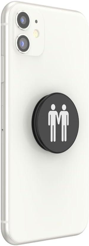 imagePopSockets Phone Grip with Expanding Kickstand Adhesive Grip Happy BluesLenticular Love