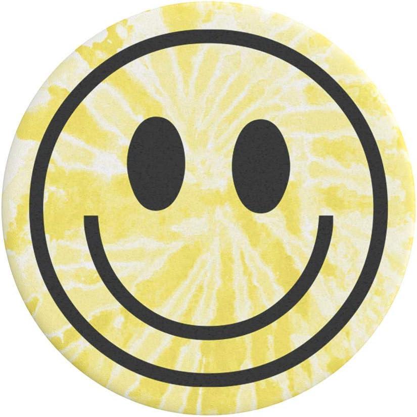 imagePopSockets Phone Grip with Expanding Kickstand Adhesive Grip Happy BluesTie Dye Smiley